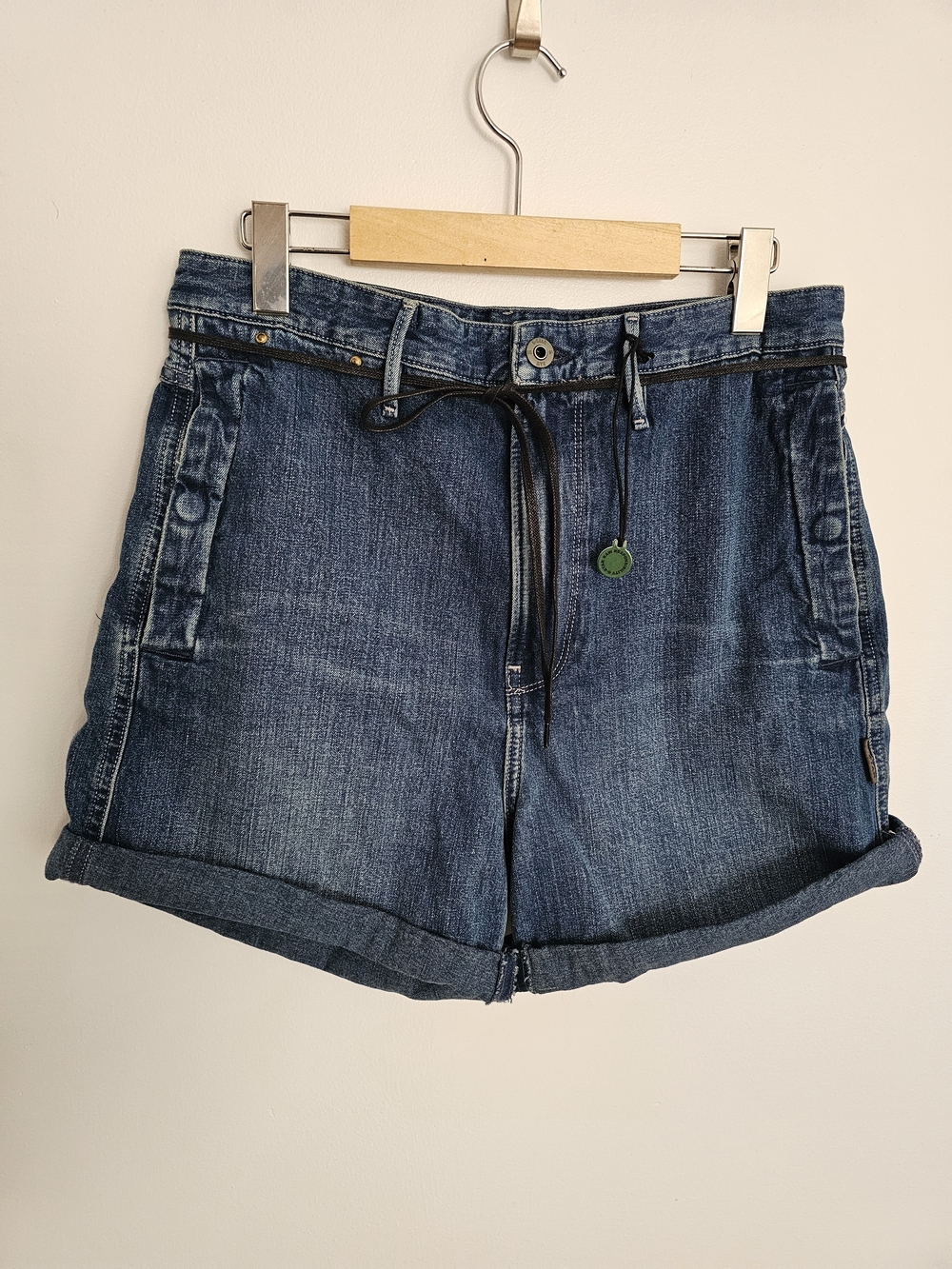 G-Star Raw Denim Roll-Cuff Jean Shorts Size 26